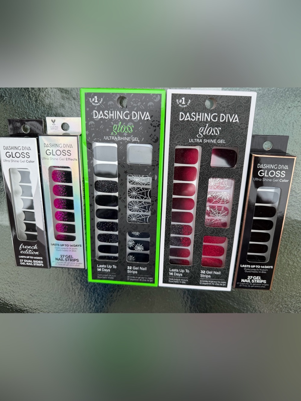 Dashing Diva Gloss Halloween Gel Nail Strips Bundle of 5 NEW